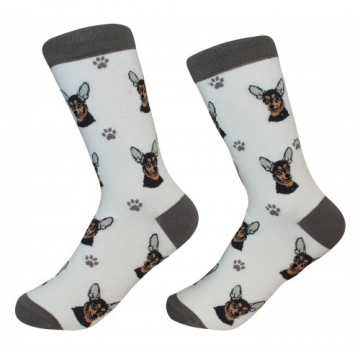 Black Chihuahua Dog Socks