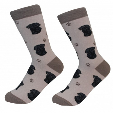 Pug Dog Socks | Dark